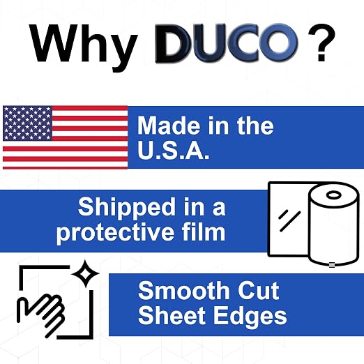 Duco Clear Cast Acrylic Sheets 1/4" Thick 12" x 36"