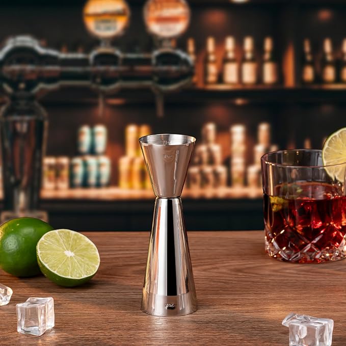 Briout Jigger for Bartending, Double Cocktail Jigger Japanese Premium 304 Food