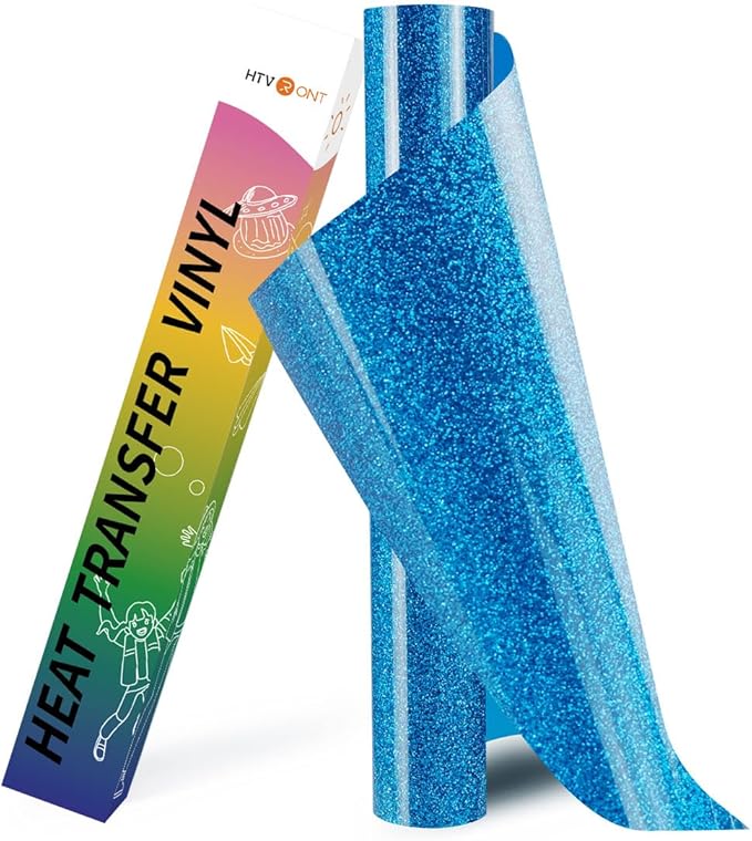 HTVRONT Glitter HTV Heat Transfer Vinyl Roll