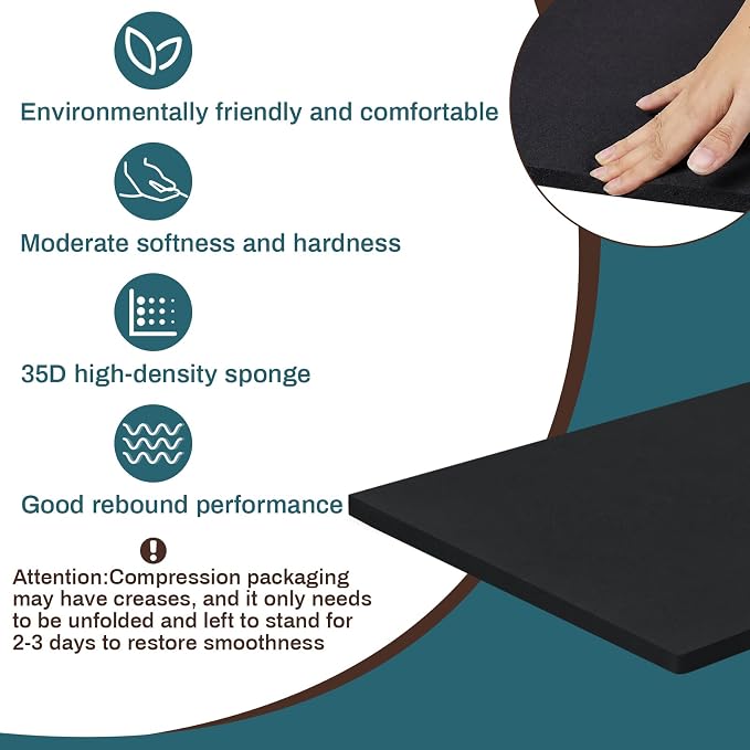 Frienda 1 Pack 118" x 60" x 0.5"Upholstery High Density Craft Sheets Cushion