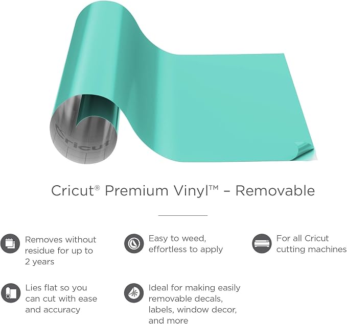 Cricut Removable Vinyl, Mint