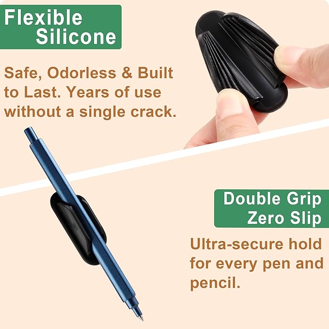 Tiizze 10 Pack Adhesive Pencil Holder