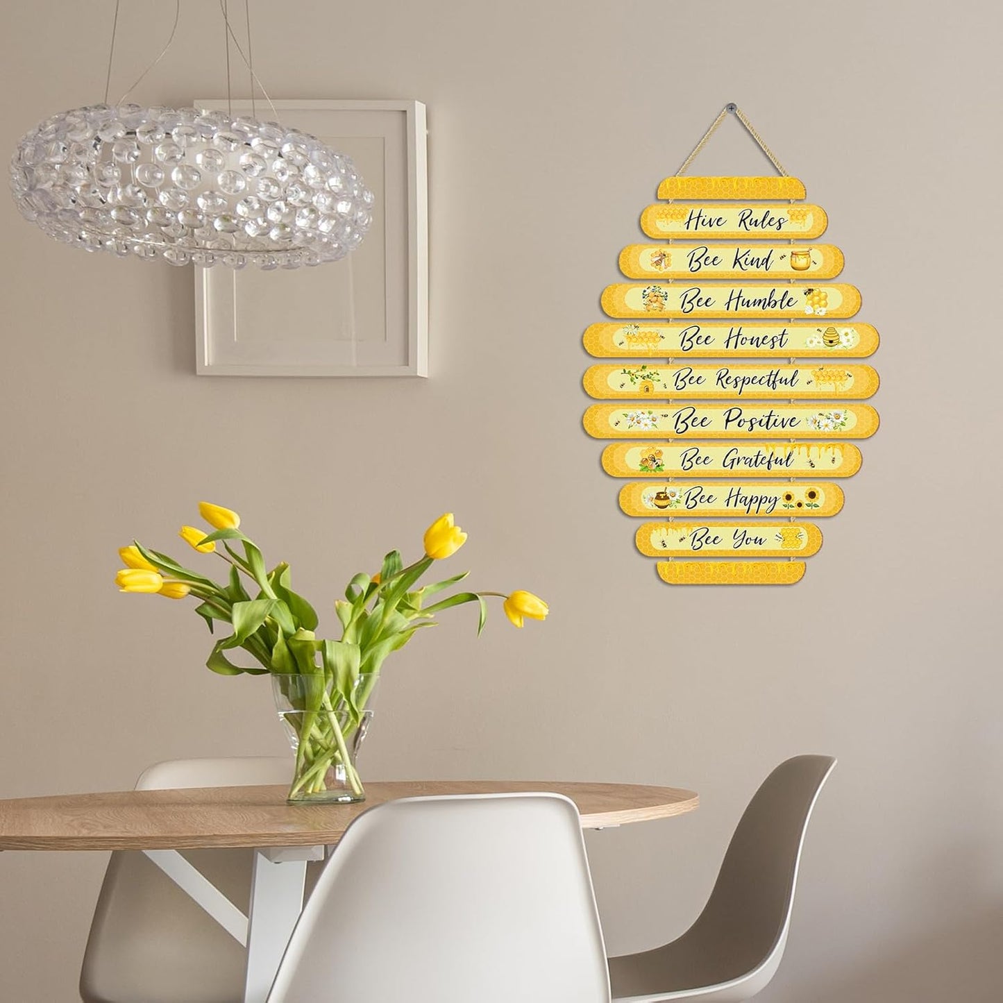 Room Decorations For Girls Boys, Kids Room Decor, Inspirational Wall Decor, Little Kids Bedroom Decor,Nursery Wall Deco (Honeycomb)