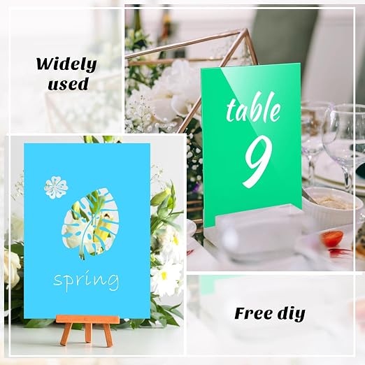 Remerry 24 Pcs 7 x 5 Inch Colored Acrylic Sheets, 12 Colors Opaque Panels
