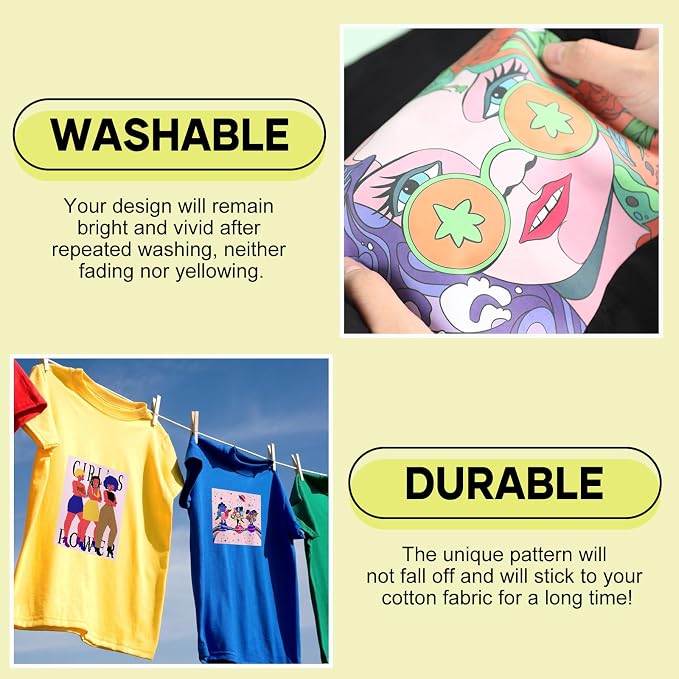 HTVRONT Sublimation HTV Sheets for Cotton Fabric