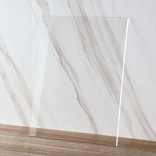 KAITELA Clear Acrylic Sheet 3/8" Thick Cast Plexiglass Piece 12" x 16" | 10mm