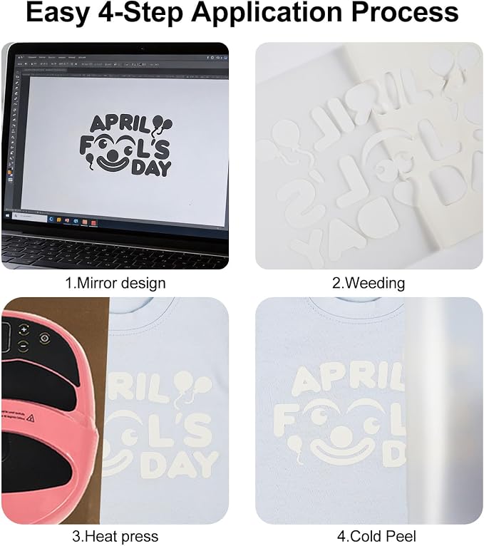 FUNKAKA UV Color Changing Heat Transfer Vinyl HTV Roll