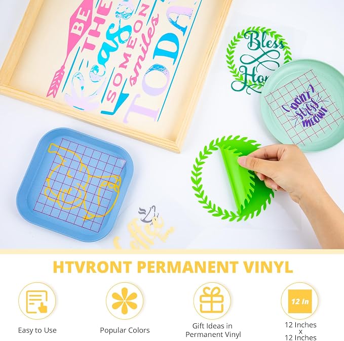 HTVRONT 70 Permanent Vinyl Sheets