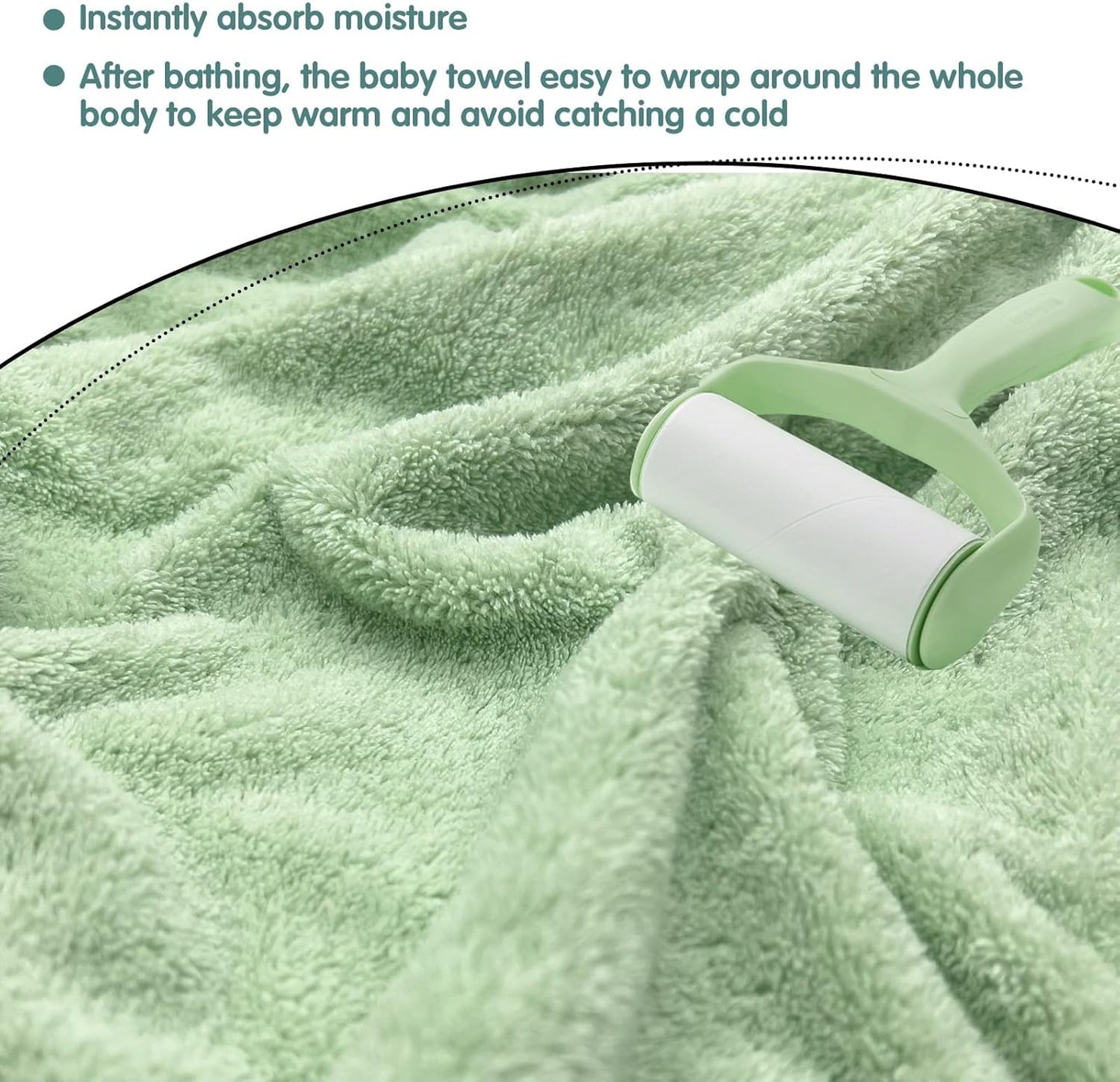 Hooded Baby Towels, 4 Packs Premium Soft Baby Bath Towels with Hood for Babies, Toddler, Infant - Ultra Absorbent, Baby Stuff Shower as Best Gifts for Boys and Girls (4Pack)