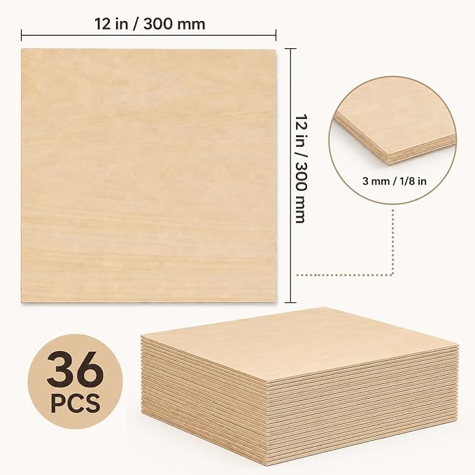 3mm Basswood Sheets 1/8 Inch