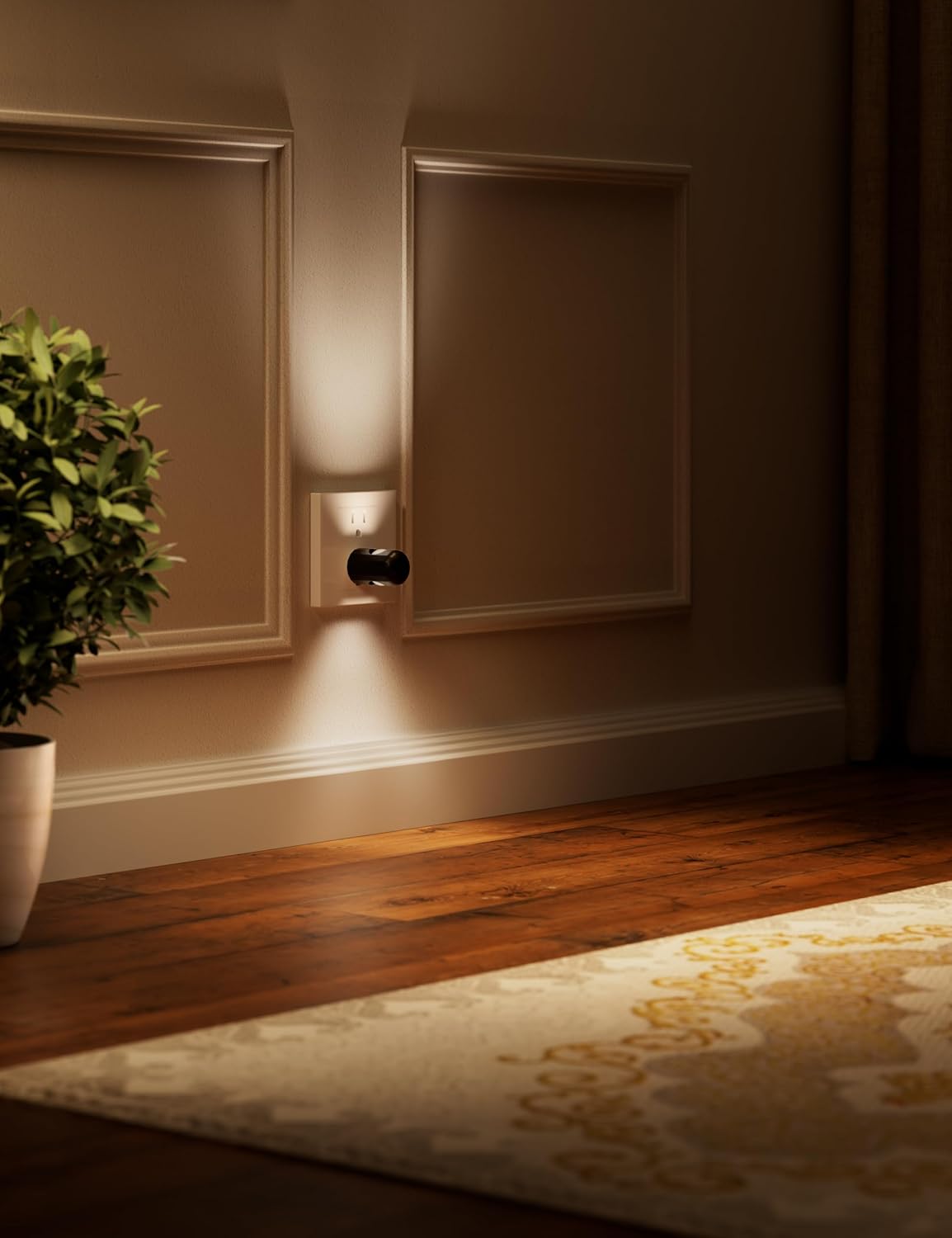 Plug-in LED Night Lights,Dusk to Dawn Sensor,2700K,Bedroom, Hallway, Bedroom,Kitchen, Stairways, Non-Dimmable,6 Pack