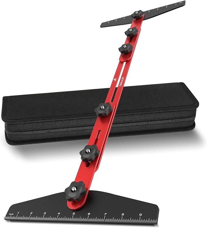 Stair Tread Template Tool, Modular Adjustable Stair Gauge | 10.5-60.5 in