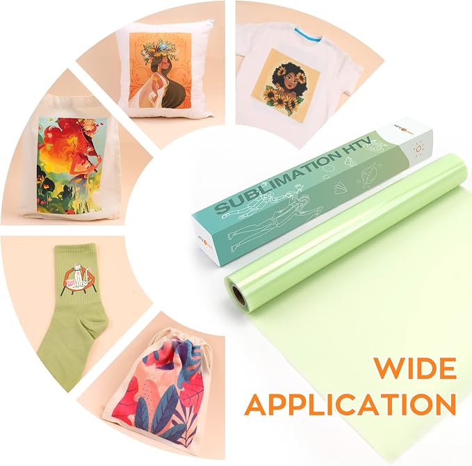 HTVRONT Sublimation Vinyl for Light-Colored Shirts