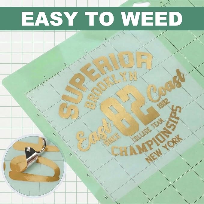 Gold Permanent Vinyl for Cricut Cutting Machine, Waterproof, Durable Gold Vinyl