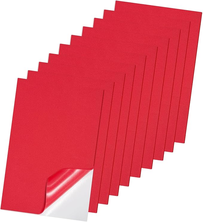 Adhesive Foam Sheets, 7x11.3 Inch Craft Eva Foam Sheets, 2mm Thick 10 Pcs