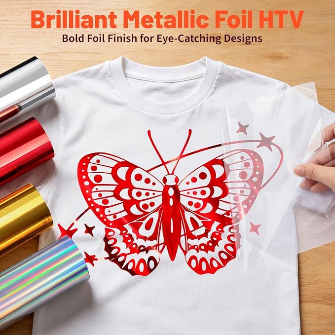 TECKWRAP Metallic Red Heat Transfer Vinyl
