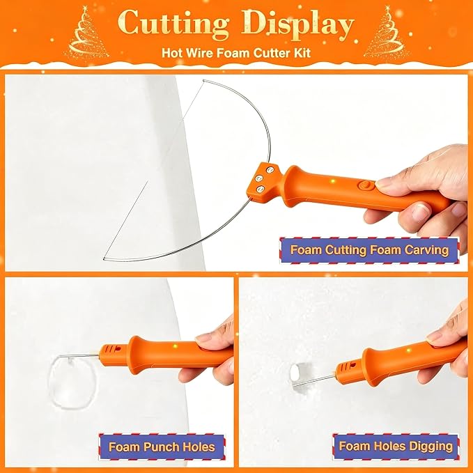 VCC Electric Foam Cutter, 9 in 1 Hot Knife Tool Kit