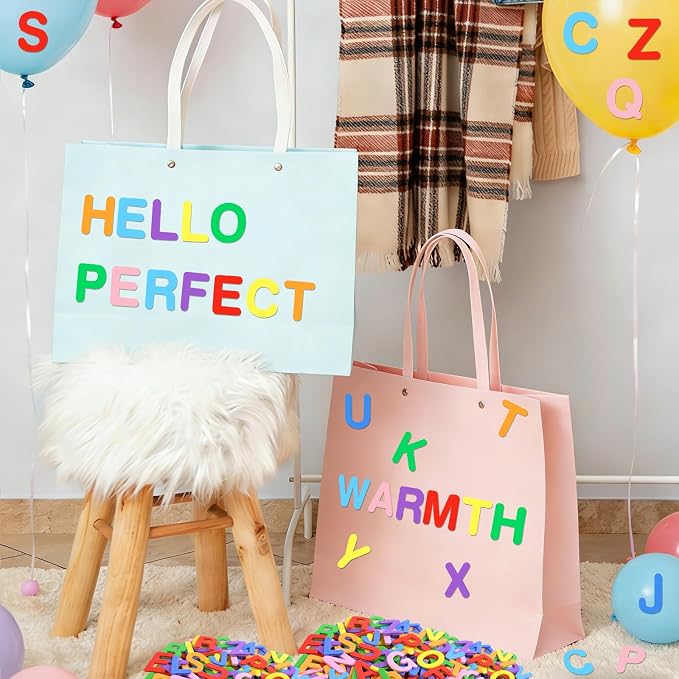 656 Pcs Foam Letter Stickers, Self-Adhesive EVA Alphabet Stickers Small 1 Inch