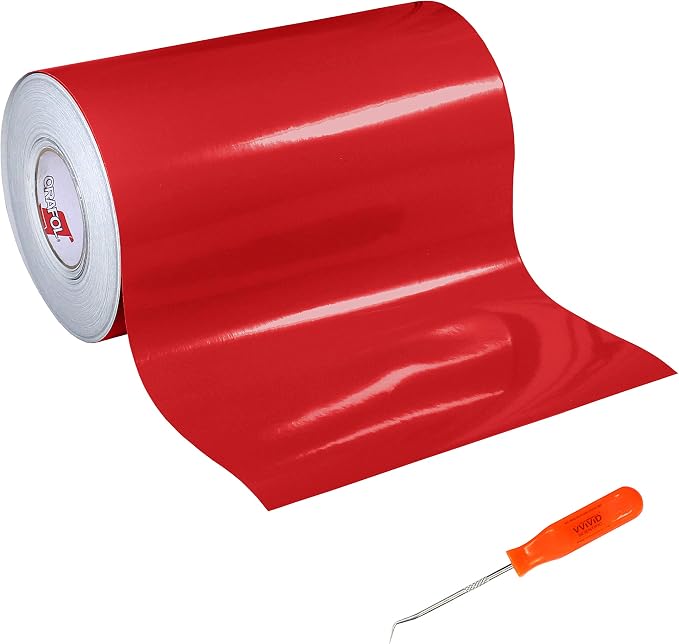 ORACAL 651 Gloss Red Self-Adhesive Craft Vinyl Roll Bundle