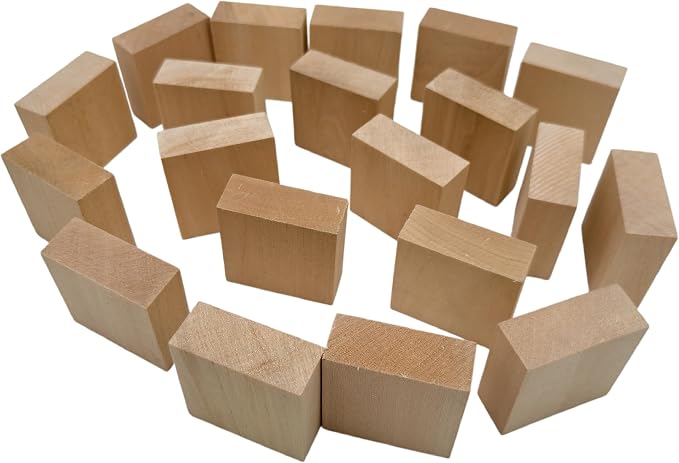 20PCS Basswood Carving Blocks, Whittling Wood Carving Kit, Unfinished Wooden
