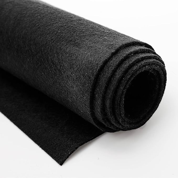 YOUEON 2 Pcs 36"x72" Large Black Felt Fabric