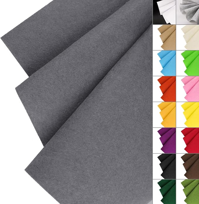 IONTACH 36" X 36" Stiff Felt Fabric 1.2mm Thick | Felt Sheet