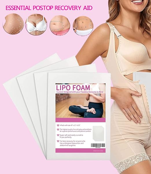 Lipo Foam Board 4Pack Liposuction Surgery waist-supports Foam Sheet