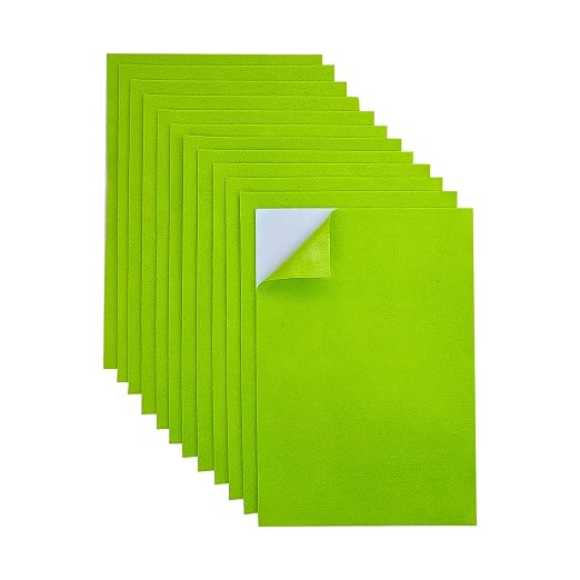 Jtnohx Self Adhesive Felt Sheets, 12 Pieces Felt Fabric