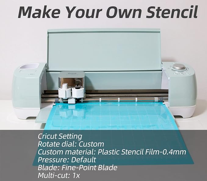 20PCS 4 Mil Blank Mylar Stencil Sheets, 12 X 12 Inch Clear Plastic Sheets