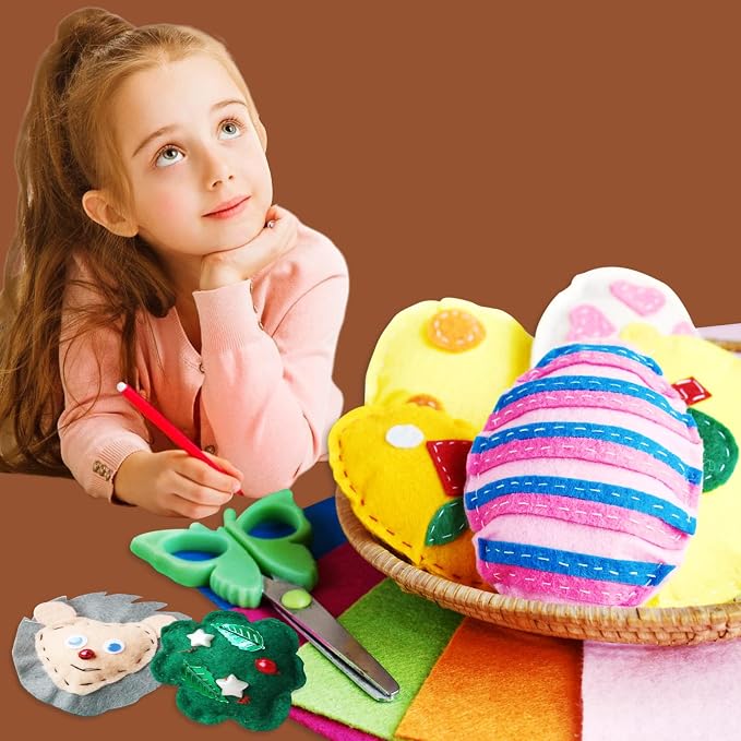 Jtnohx Color Felt, Soft Felt Sheets, 1.4mm Thick 8"x12" Handicraft Felt Fabrics