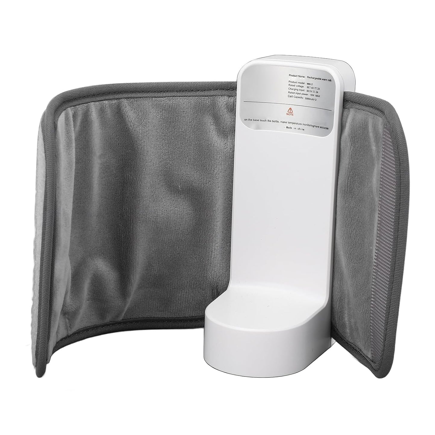 Portable Bottle Warmer for Breastmilk or Baby Formula, 6000mah Travel Warmer for Baby Bottles Infant Milk Warmer Sleeve with Temp Display, Fast Heating & Long Lasting Warming