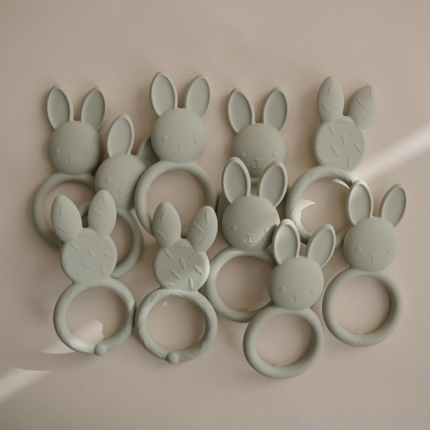 mushie Silicone Baby Teether Toy | Bunny