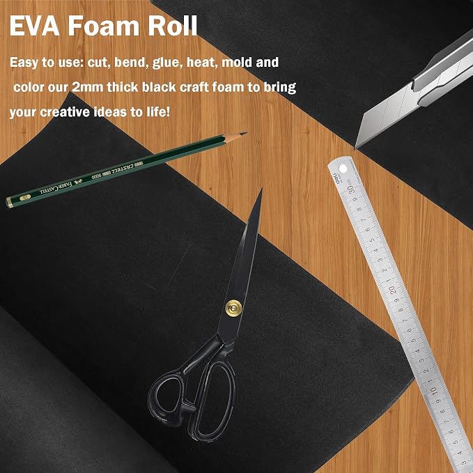 EVA Foam Roll | High Density 85kg/m3 | 2mm Thick | 48"x14" | Ideal