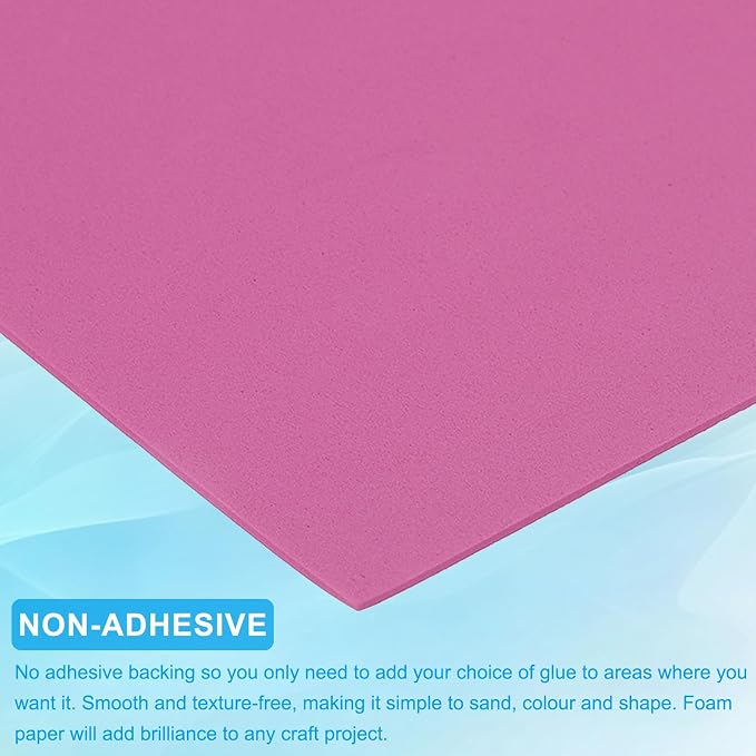 PATIKIL 20 Pack EVA Foam Sheets, Rose Red