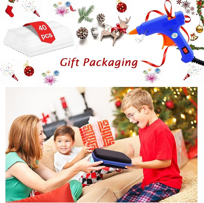 Hot Glue Gun Kit, 40 Glue Sticks