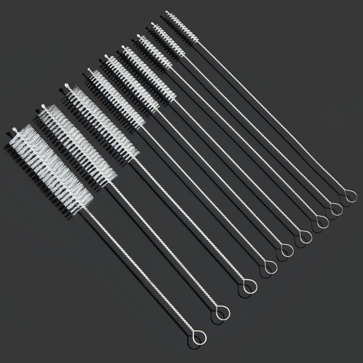 8 Inch Straw Cleaning Brush, Pipe Cleaner, Water Fume Cleaner, Glass Pipe Cleaning Brush, Different Diameter 10 Piece Set