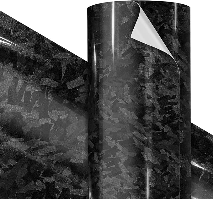 VViViD Premium Gloss Confetti Black Craft Vinyl Roll 1ft x 5ft – Bubble-Free