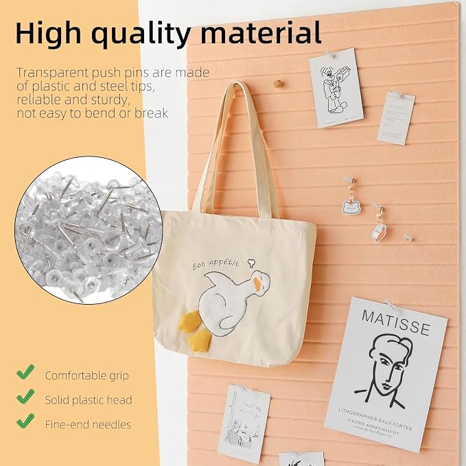 220-Pack Push Pins for Bulletin Board, Thumb Tacks