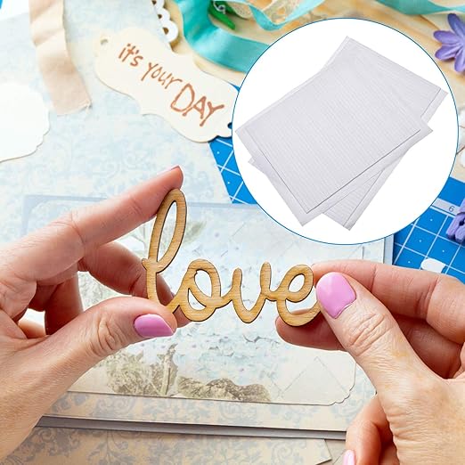 Outus 1000 Pcs Foam Strips 5.91'' x 0.12'' Double Sided Adhesive Foam Tape 3D