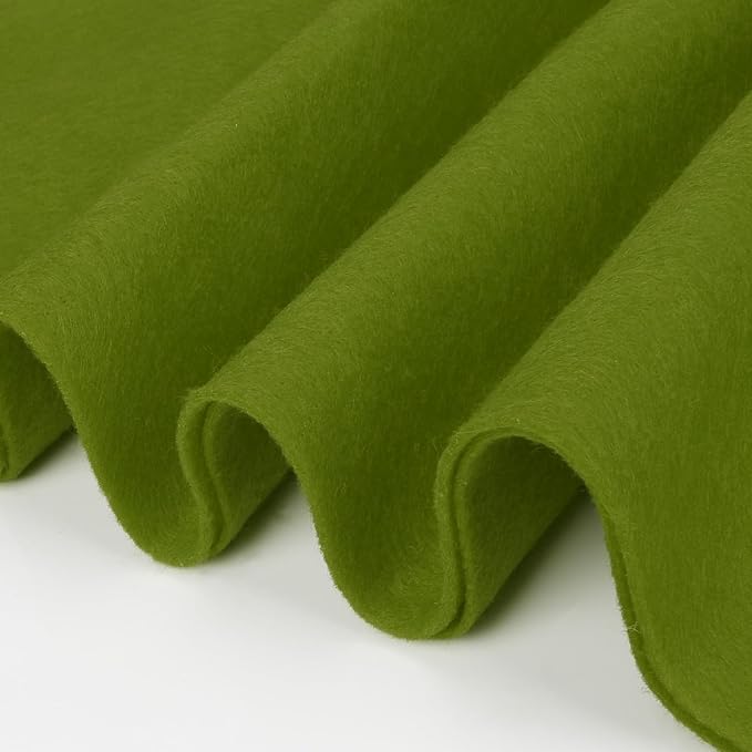 Campsite Green Fabric Sheet 36" X 36", 1.4mm Thick Large Soft Durable Flexible