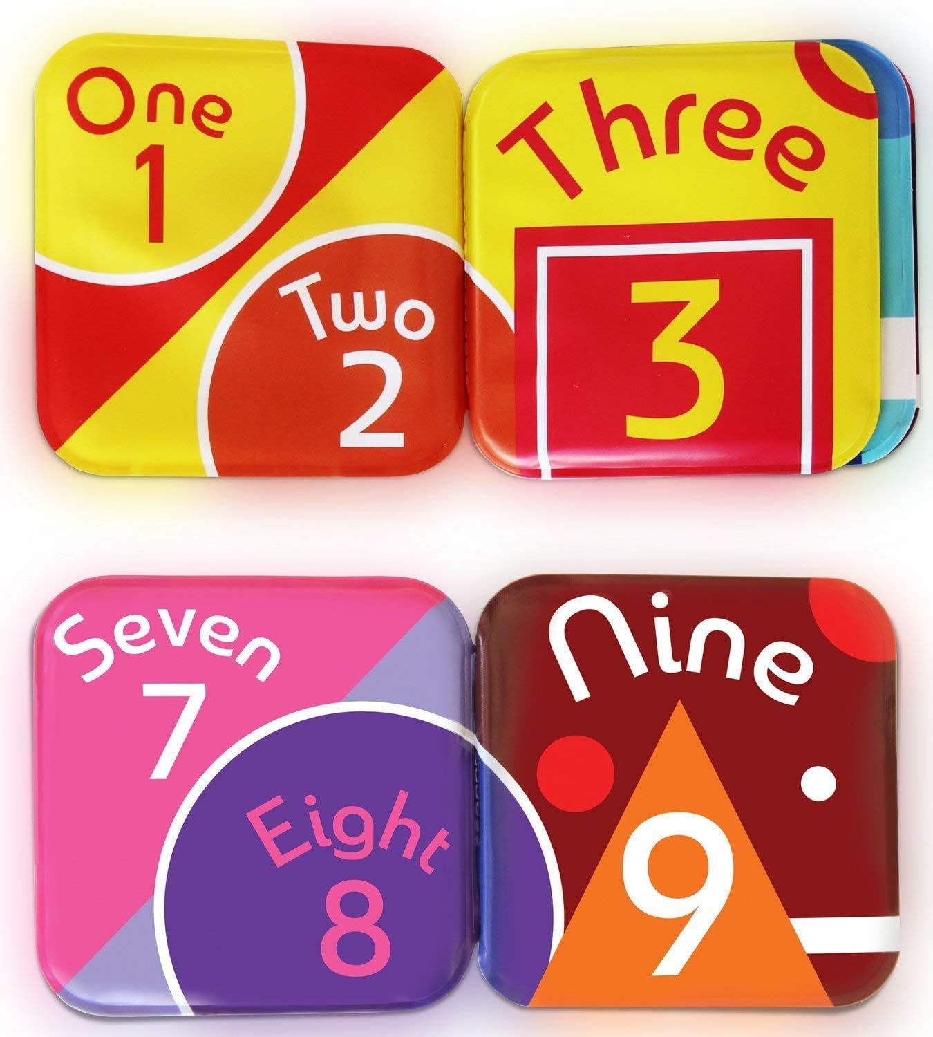 Floating Baby Bath Books - Bath Books for Babies, Infants - Waterproof, Mold-Free Bath Toys for Learning & Early Education (Set of 2 - Alphabet & Numbers Books)