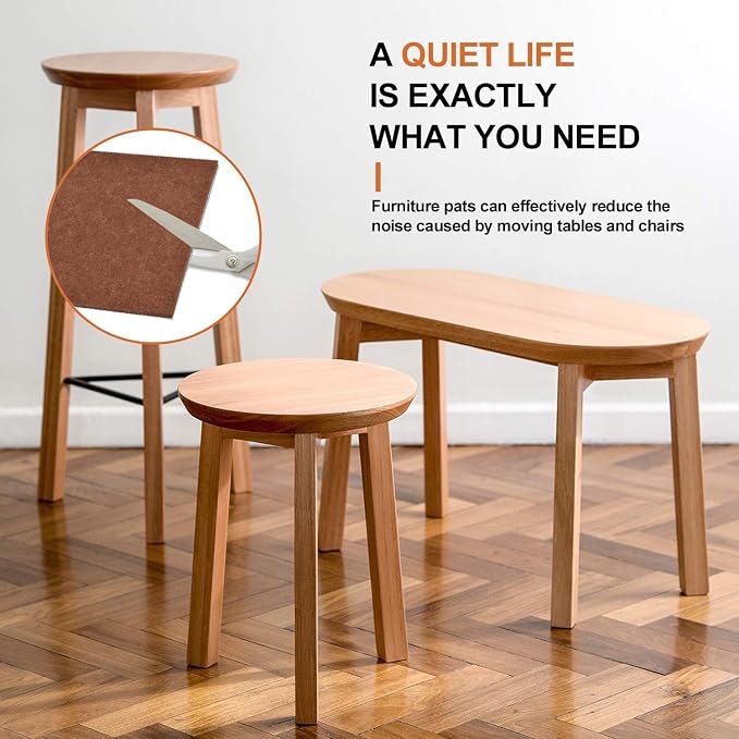 Furniture Pads 10 Pieces Self Adhesive Furniture Felt Pads, Anti Scratch