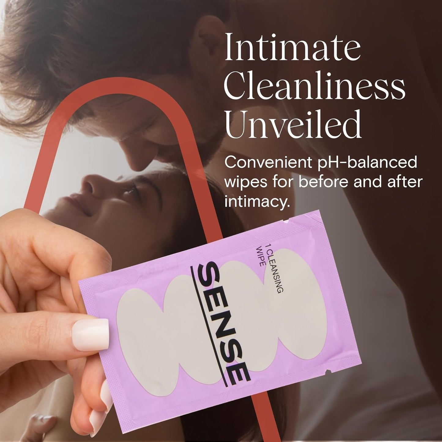 Sense Cleansing Wipes (12 Pack) Individually Wrapped pH Balance Wipes for Women - Made in the USA, Flushable Wipe, On-The-Go Before and After Freshness Intimate Wipe