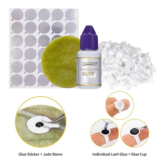 LASHVIEW Eyelash Extension Kit, Lash Extension Practice Kit,