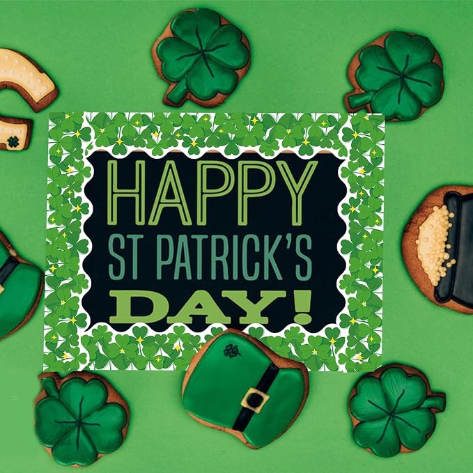 69Ft St. Patrick's Day Shamrock Bulletin Board Borders Irish Paper Bulletin