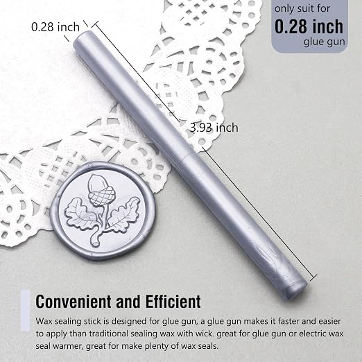 60pcs Wax Seal Sticks, HOSEALING Glue Gun Wax Seal Sticks