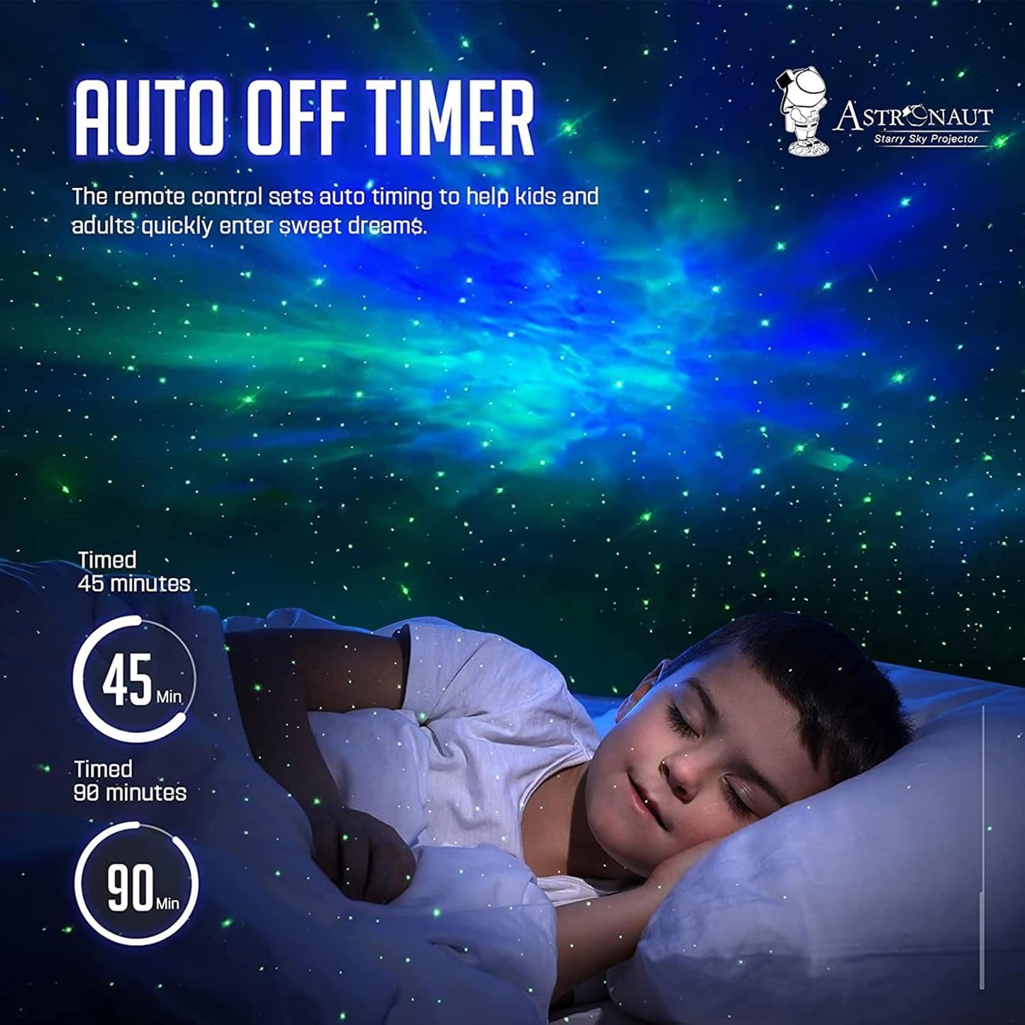 Mooyran Colorful Astronaut Galaxy Projector - Special Limited Edition Star Lights for Bedroom Astronaut Space Projector, Starry Ceiling Lamp with Timer & Remote, Adults Room Decor