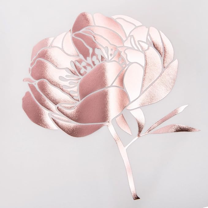 VINYL FROG Rose Gold Metallic Foil Heat Transfer Vinyl 12" x5ft Rose Gold HTV