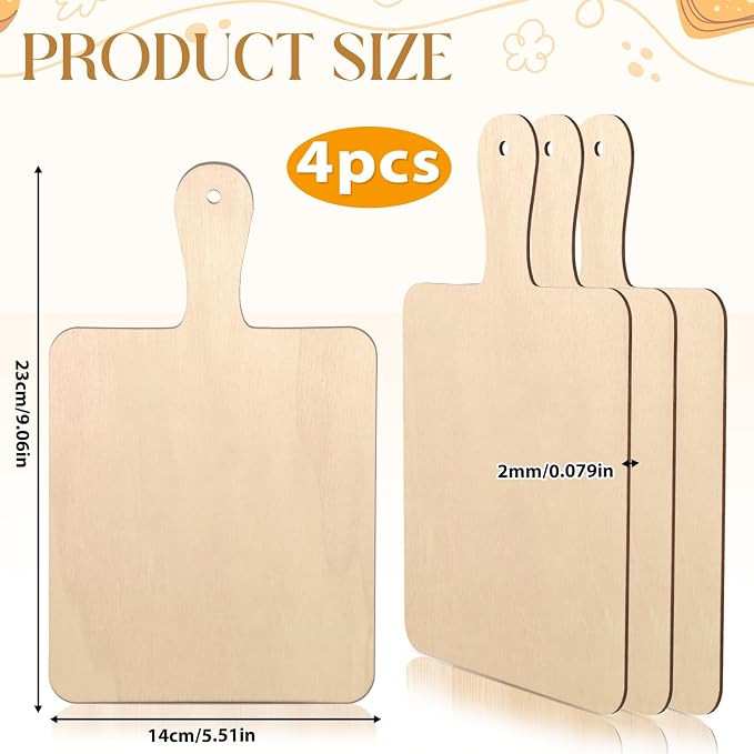 4 Pack Charcuterie Boards Bulk, Mini Charcuterie Boards, Cutting Board Bulk