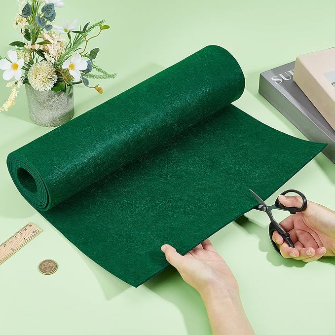 BENECREAT 78.7x15.7inch Felt Roll, 3mm Thick Nonwoven Felt Roll